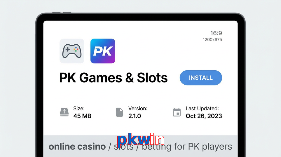 Game list for Pkwin gameapk section